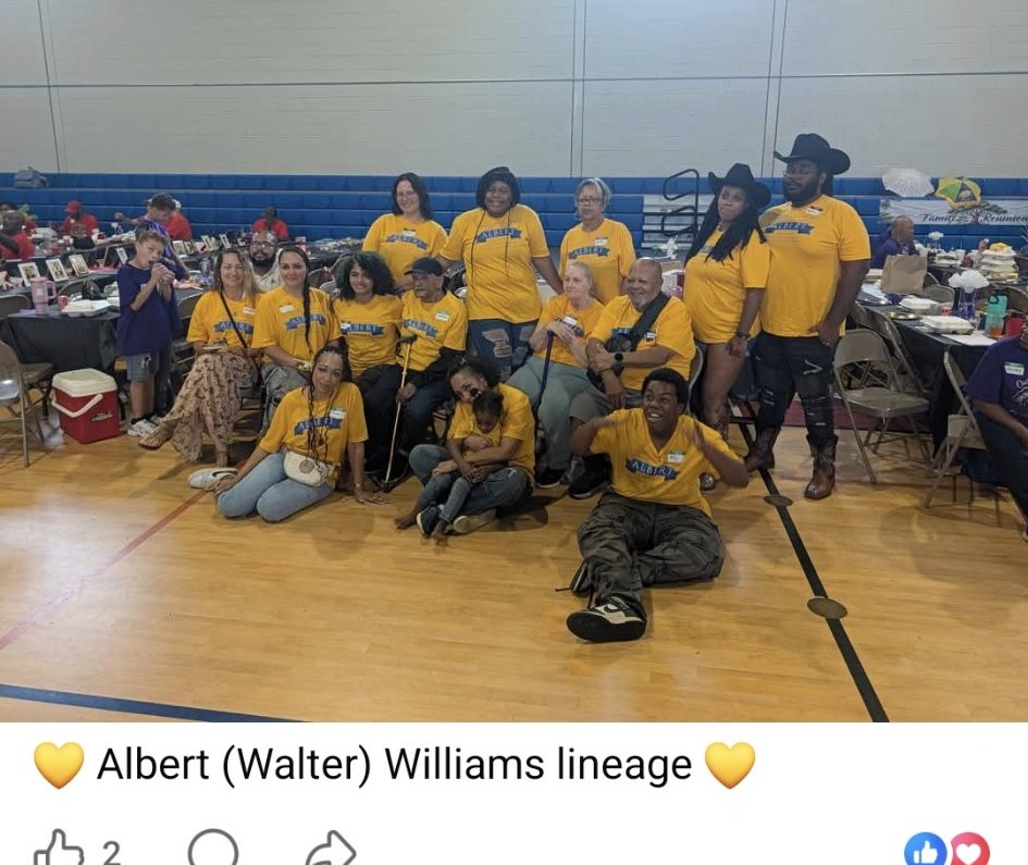 Descendants of Albert (Walter) Williams at the 2026 family reunion